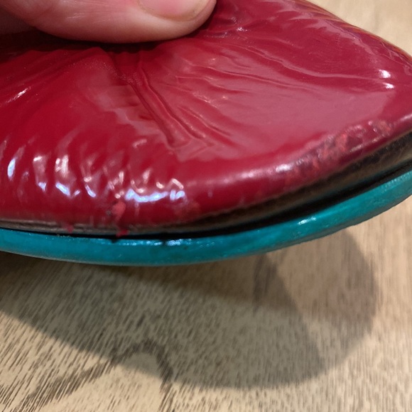 Tieks Ruby Red Patent Leather Ballet Flats - Picture 6 of 7